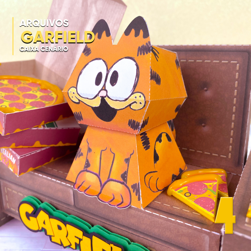 Caja de Garfield - Archivo digital para cortar