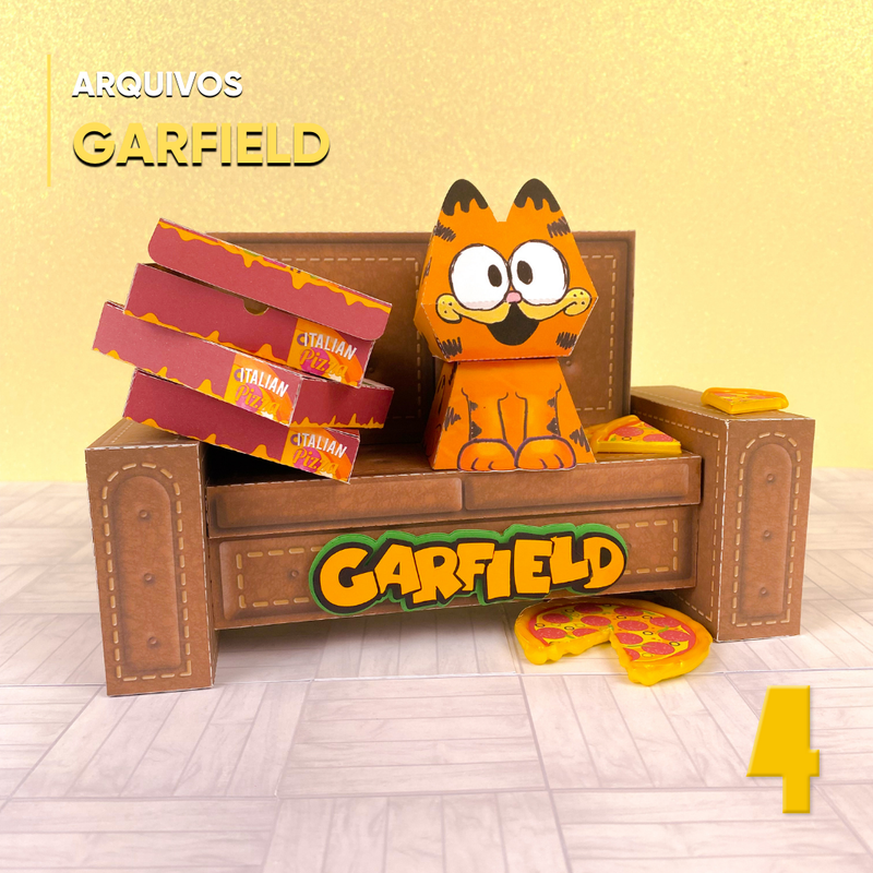 Caja de Garfield - Archivo digital para cortar
