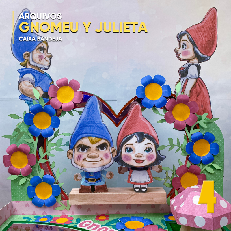 Gnomeo and Juliet Tray - Digital File for Cutting