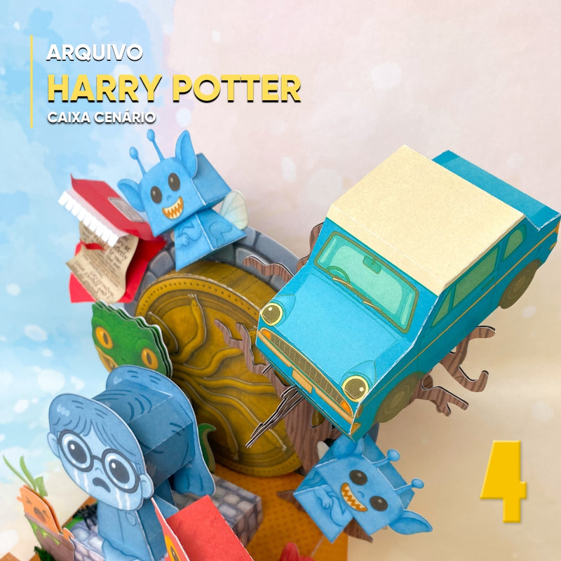 Harry Potter and the Chamber of Secrets Box - Digital File for Cutting
