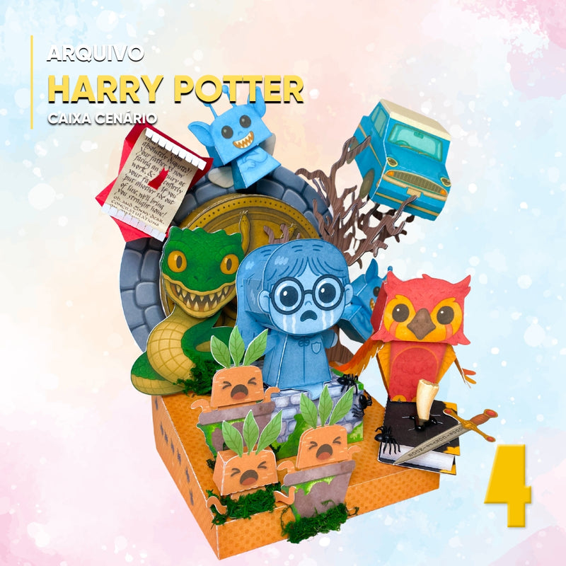 Harry Potter and the Chamber of Secrets Box - Digital File for Cutting