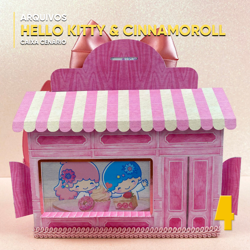 Hello Kitty e Cinnamoroll - Arquivo Digital para Recorte