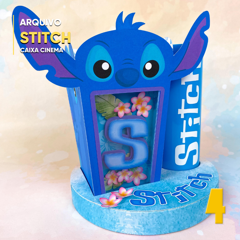 Caja Cinema Lilo & Stitch - Archivo Digital para Cortar