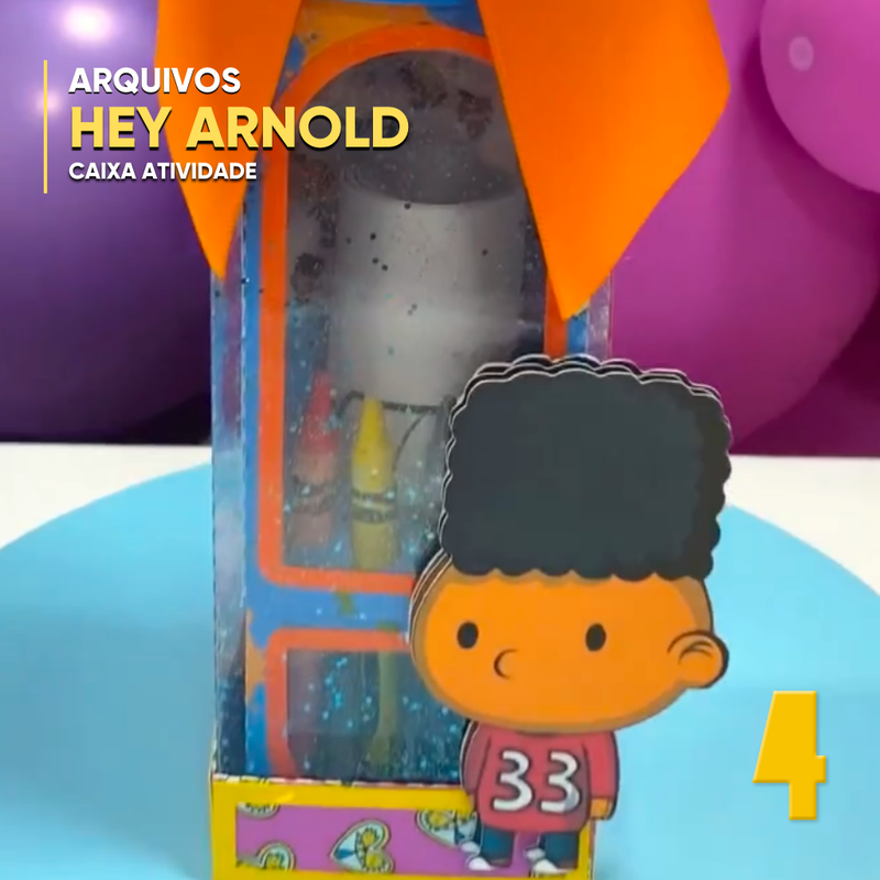 Caixa Hey Arnold - Arquivo Digital para Recorte