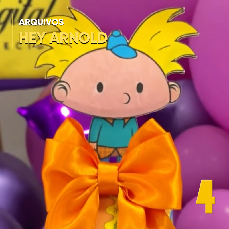 Caixa Hey Arnold - Arquivo Digital para Recorte