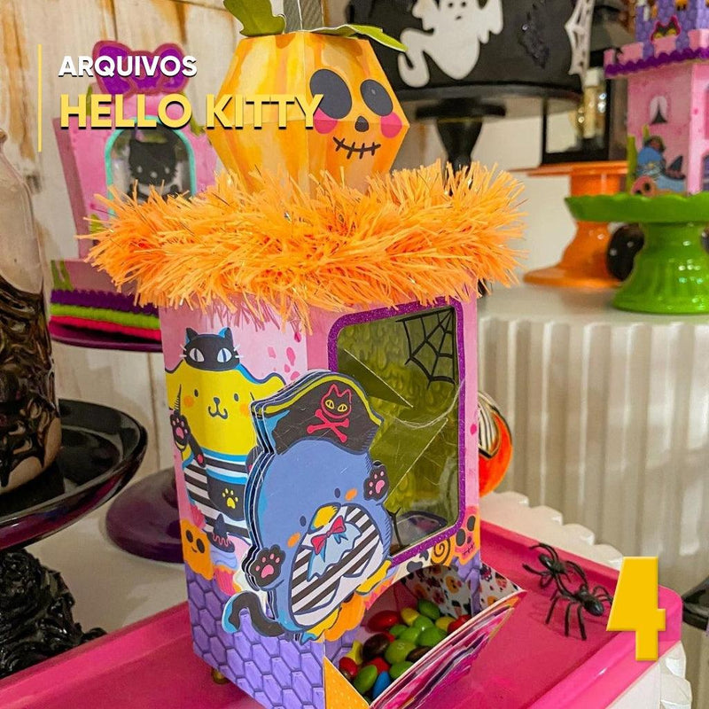 Caixa Doces ou Travessuras - Hello Kitty Halloween - Quatro Cambalhotas