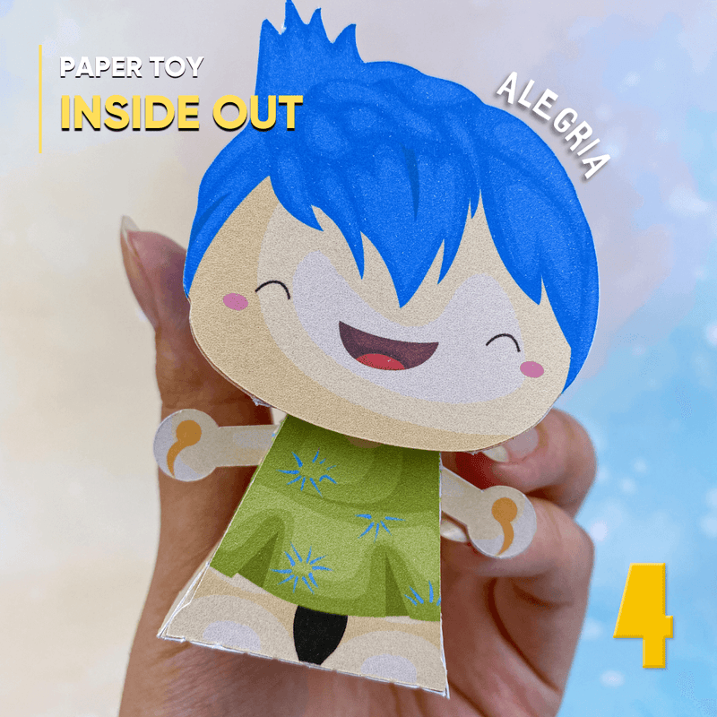 Papertoy Alegria – Arquivo Digital para Recorte - Quatro Cambalhotas