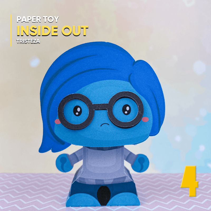 Papertoy Tristeza – Arquivo Digital para Recorte - Quatro Cambalhotas