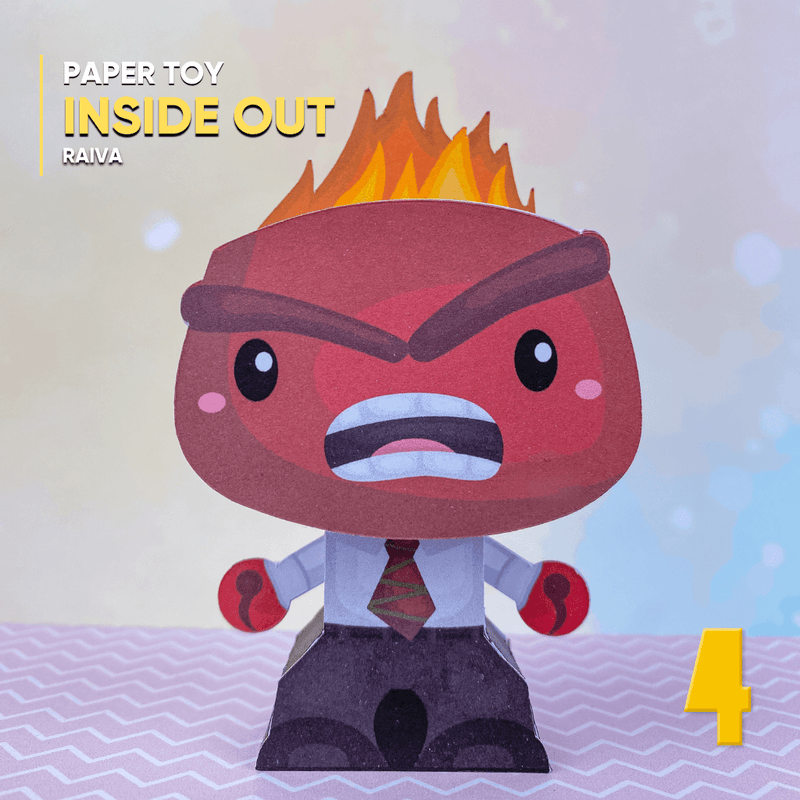 Papertoy Raiva – Arquivo Digital para Recorte - Quatro Cambalhotas