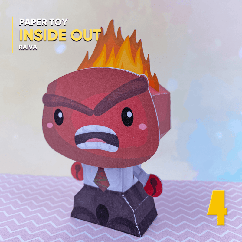 Papertoy Raiva – Arquivo Digital para Recorte - Quatro Cambalhotas