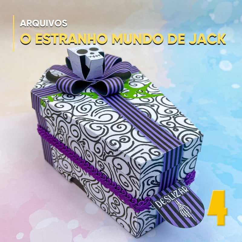 Caixa Estranho Mundo de Jack - Arquivo Digital para Recorte - Quatro Cambalhotas