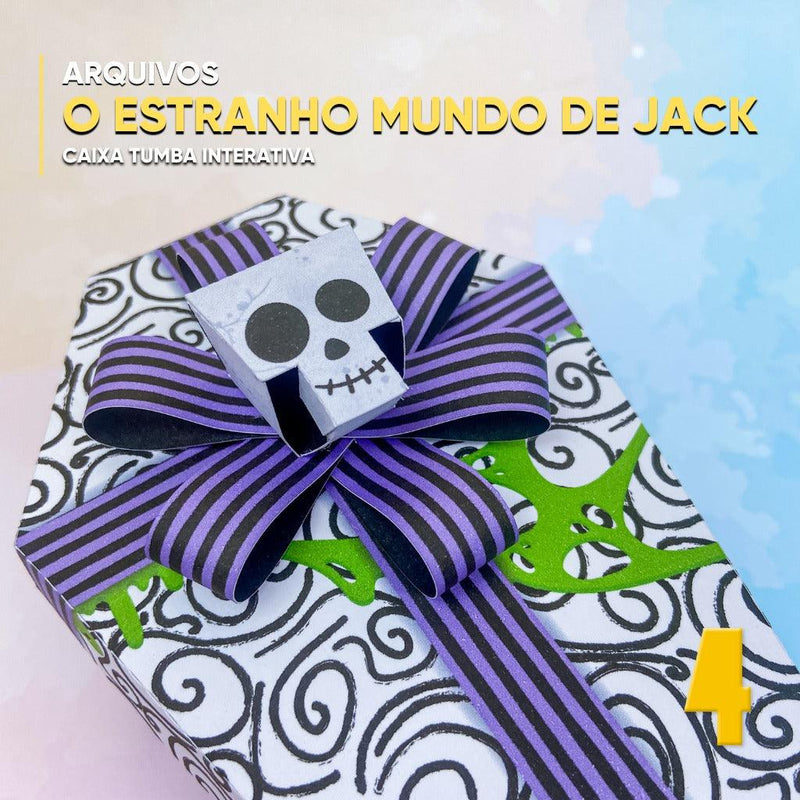 Caixa Estranho Mundo de Jack - Arquivo Digital para Recorte - Quatro Cambalhotas