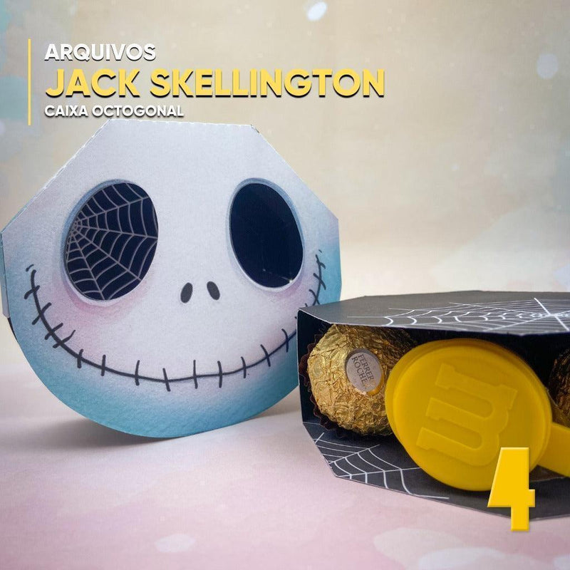 Caixa Jack Skellington - Arquivo Digital para Recorte - Quatro Cambalhotas