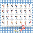 Kit Digital 4TH of JULY CUTE (4 de Julio) – Cliparts, Papéis Digitais e Fontes