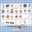 Kit Digital 4TH of JULY CUTE (4 de Julio) – Cliparts, Papéis Digitais e Fontes
