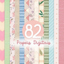 Kit Digital Dia de Costura – Cliparts, Papéis Digitais e Fontes