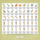 Kit Digital LITTLE DINO ADVENTURE – Cliparts, Papéis Digitais e Fontes