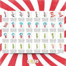 Kit Digital Dr Hat & Amigos – Cliparts, Papéis Digitais e Fontes