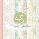 Kit Digital Jardim da Duquesa – Cliparts, Papéis Digitais e Fontes