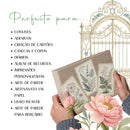Kit Digital Jardim da Duquesa – Cliparts, Papéis Digitais e Fontes