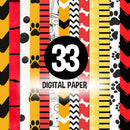 Kit Digital HAPPY BEAGLE & THE RED HOUSE • SNOPPY – Cliparts, Papéis Digitais e Fontes