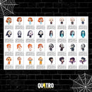 Kit Digital HORROR ICONS MOVIES – Cliparts, Papéis Digitais e Fontes