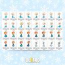 Kit Digital ICE PRINCESS & FRIENDS • FROZEN – Cliparts, Papéis Digitais e Fontes