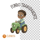 Kit Digital LITTLE FARMER – Cliparts, Papéis Digitais e Fontes