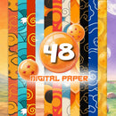 Kit Digital LITTLE SAIYAN & FRIENDS • DRAGON BALL – Cliparts, Papéis Digitais e Fontes