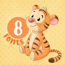 Kit Digital YELLOW BEAR & FRIENDS • WINNIE POOH – Cliparts, Papéis Digitais e Fontes