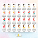 Kit Digital Princesas Cute – Cliparts, Papéis Digitais e Fontes