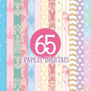 Kit Digital Princesas Cute – Cliparts, Papéis Digitais e Fontes