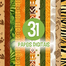 Kit Digital LITTLE ROAR KINGDOM • REI LEÃO – Cliparts, Papéis Digitais e Fontes