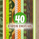 Kit Digital Monstro Verde • Shrek – Cliparts, Papéis Digitais e Fontes