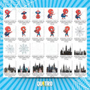 Kit Digital LITTLE SPIDER HERO • SPIDERMAN – Cliparts, Papéis Digitais e Fontes