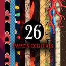 Kit Digital Stranger World – Cliparts, Papéis Digitais e Fontes