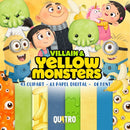Kit Digital Vilão & Monstros Amarelos (Minions) – Cliparts, Papéis Digitais e Fontes
