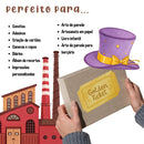 Kit Digital LITTLE CHOCOLATE FACTORY • WILLY WONKA – Cliparts, Papéis Digitais e Fontes