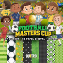 Kit Digital Copa Mundial de Futebol – Cliparts, Papéis Digitais e Fontes - Quatro Cambalhotas