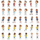 Kit Digital Copa Mundial de Futebol – Cliparts, Papéis Digitais e Fontes - Quatro Cambalhotas