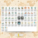 Kit Digital LITTLE WORLD TRAVELER – Cliparts, Papéis Digitais e Fontes