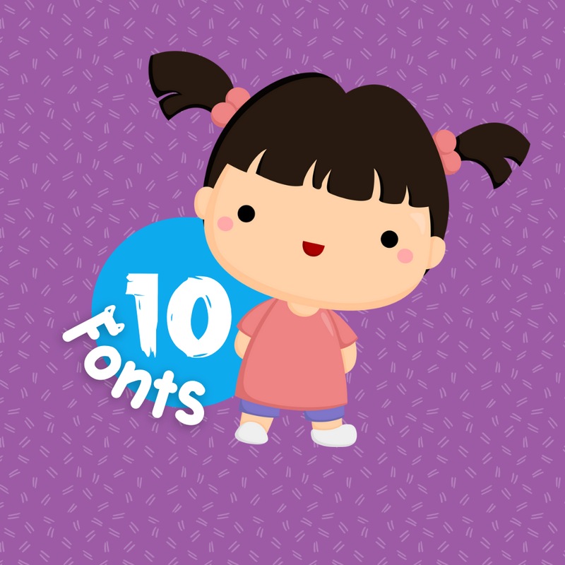 Kit digital Monstros S.A – com cliparts, papéis e fontes para festas e papelaria infantil