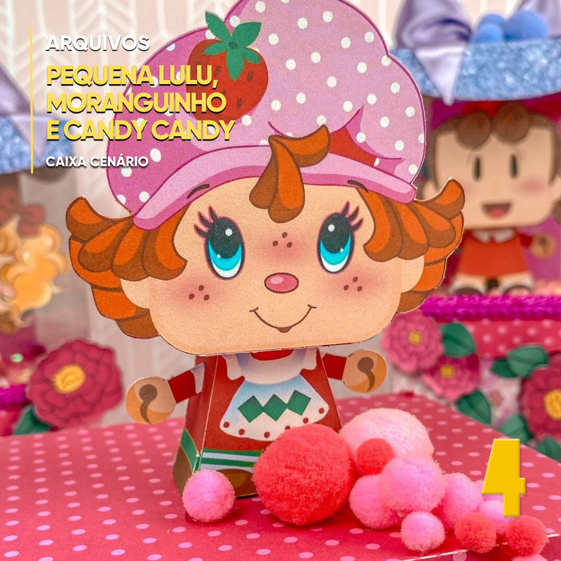 Luluzinha, Strawberry Shortcake and Candy Candy Box - Digital File for Cutting