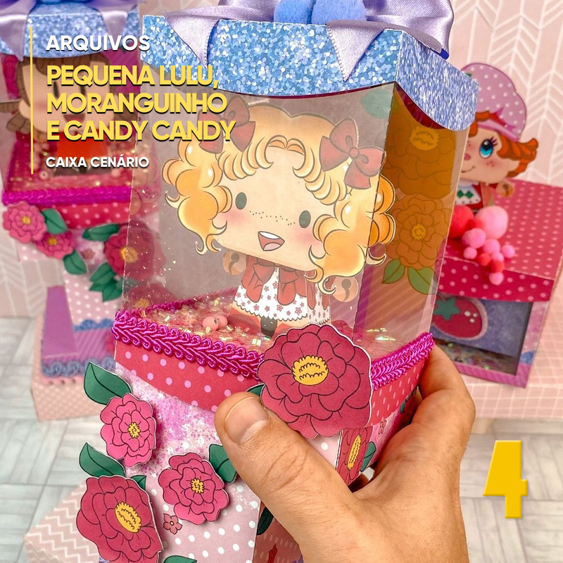 Luluzinha, Strawberry Shortcake and Candy Candy Box - Digital File for Cutting