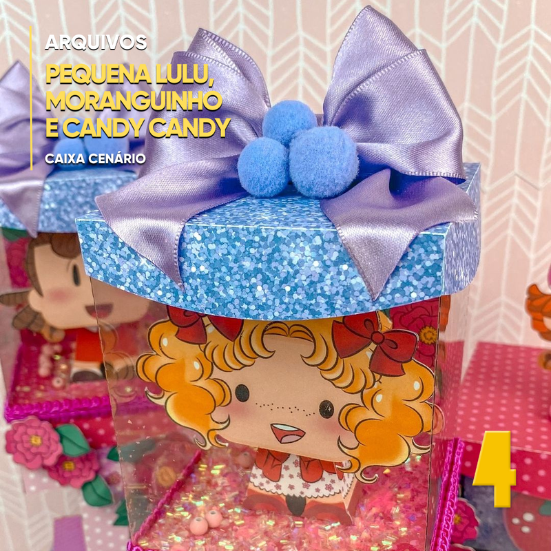 Luluzinha, Strawberry Shortcake and Candy Candy Box - Digital File for Cutting