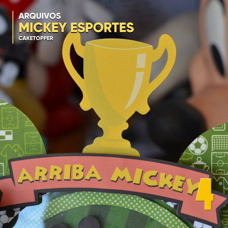 Mickey Sports Caketopper - Digital File for Cutting