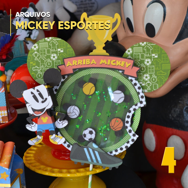 Mickey Sports Caketopper - Digital File for Cutting