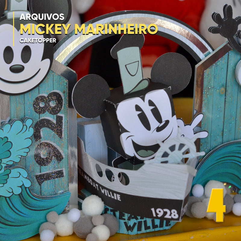 Caketopper Mickey Marinero – Archivo Digital para Recorte