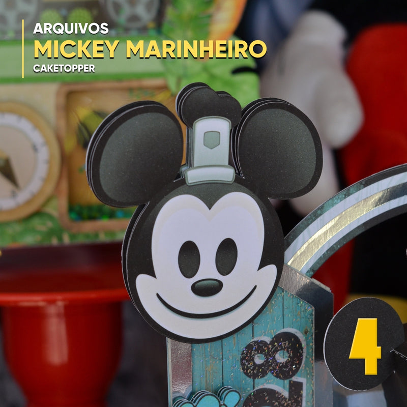 Caketopper Mickey Marinero – Archivo Digital para Recorte
