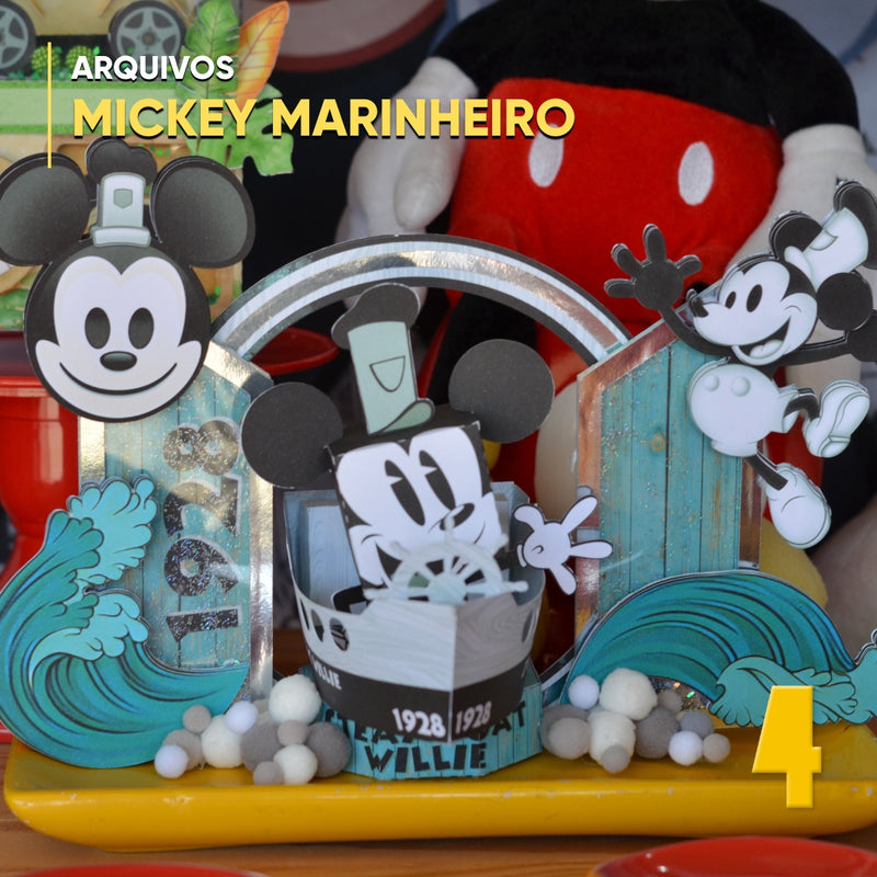 Caketopper Mickey Marinero – Archivo Digital para Recorte